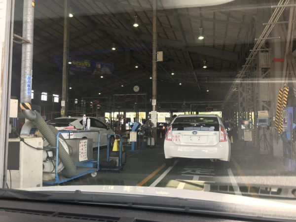 中洲派遣ハピネスの送迎車の車検2